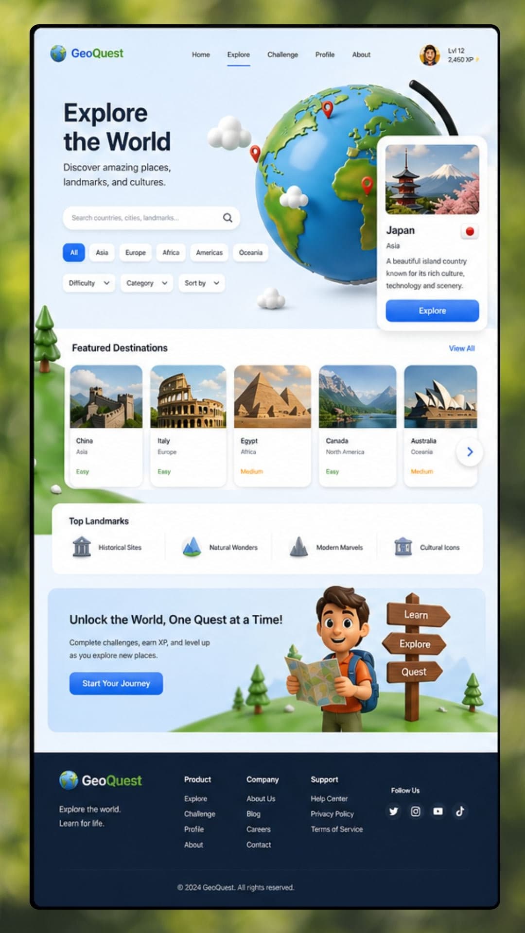 GeoQuest screen 2
