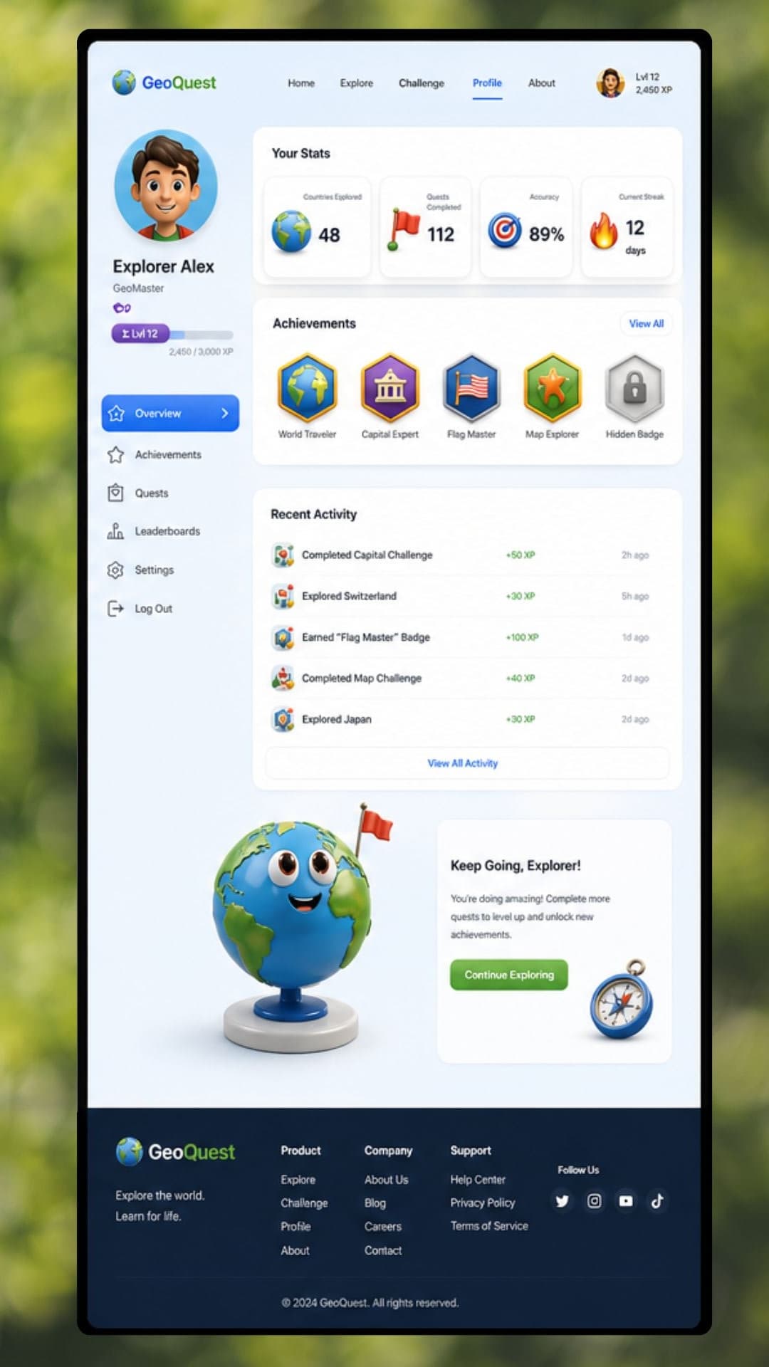 GeoQuest screen 4